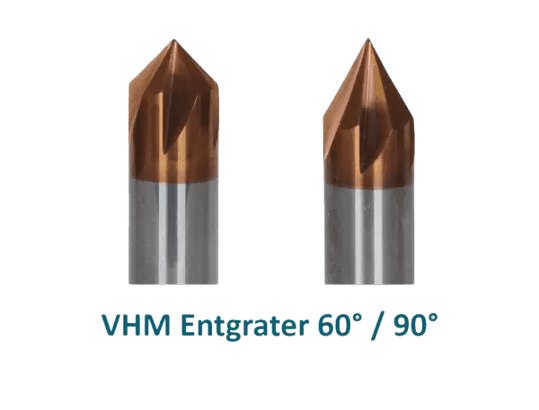 VHM Entgrater für 60 Grad und 90 Grad Fasen