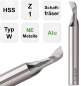 Preview: HSS Alu Profilfräser, Alufräser von Izar 4412 Einzahnfräser