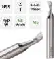 Preview: HSS Alu Profilfräser, Alufräser von Izar 4412 Einzahnfräser