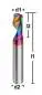 Preview: 8,0 x 25 x 60, d2=8 mm ✓ VHM-Einzahnfräser 30°, RainBow-beschichtet