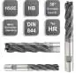 Preview: 10,0 x 45 x 95 - d2=10 mm ✓ HSSE-Schruppfräser 30° überlang/extralang, DIN844, Z=4, beschichtet, Färser zum Schruppen Typ HR