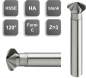 Preview: 25 x 62 mm, d2=10 mm ✓ HSSE-Kegelsenker 120°, Senker, Entgratsenker, Z=3, blank