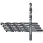 Preview: HSS-G Spiralbohrer mit Zentrierspitze im 5er Set  selbstzentrierender Hochleistungs-Metallbohrer für präzise Bohrungen in Stahl und Metall.
