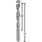 Preview: 3.05 x 37 x 65 mm ✓ VHM-Spiralbohrer DIN338, Bohrer Typ N, 118°