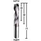Preview: Vollhartmetall Spiralbohrer 3xD mit Beschichtung und 140 Grad Bohrspitze