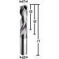 Preview: 8,5 x 35 x 89, d2=10 mm ✓ VHM-Spiralbohrer, 3xD Hochleistungsbohrer beschichtet, Universalbohrer 140°