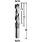Preview: VHM Hochleistungsbohrer 5xD beschichtet - Universalbohrer für Metallbearbeitung 140°
