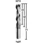 Preview: 8.9 x 49 x 103, d2=10 mm ✓ VHM-Spiralbohrer mit IK, 5xD Hochleistungsbohrer beschichtet, Kühlkanalbohrer Universalbohrer 140°