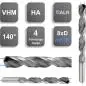 Preview: 16.0 x 122 x 203, d2=16 mm ✓ VHM-Spiralbohrer mit IK, 8xD Hochleistungsbohrer beschichtet, Kühlkanalbohrer mit 2 Führungsfasen, Universalbohrer 135°