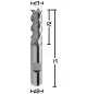 Preview: 2 x 7 x 51 - d2=6 mm ✓ HSSE Fräser, Schaftfräser Z=3, HB Schaft DIN844, Typ N