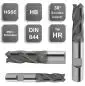Preview: 22,0 x 38 x 104, d2=20 mm ✓ HSSE-Schruppfräser 30°, DIN 844, Z=5, beschichtet, Typ HR, HB-Schaft