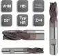 Preview: 4,0 x 8 x 57 - d2=6 mm ✓ VHM-Schruppfräser 25°, lang, Typ HR, Beschichtet, Z=4