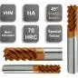 Preview: 3,0 x 8 x 58 - d2=6 mm ✓ VHM-Formenbau-Spezial-Schaftfräser 45°, Z=6, Beschichtet bis 70 HRC