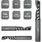 Preview: 2,0 x 10 x 40 - d2=2 mm ✓ VHM Einzahnfräser, Alufräser Z=1, polierte Spannut, Fräser für NE-Metalle, 30°