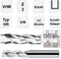 Preview: 12,0 x 36 x 75 - d2=12 mm ✓ VHM Schruppfräser, Z=3 Fräser für NE-Metalle wie Alu, Kupfer, Holz, MDF