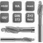 Preview: M5 / 5,5 auf 10 x 80 - d2=8 mm ✓ HSS-CO5-Flachsenker, Zapfensenker 180°, mittel, DIN373, Z=3