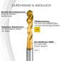 Preview: Universal Gewindebohrer M10 HSSE TiN für Sacklöcher langlebig und präzise GEFRABO