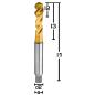 Preview: HSSE Gewindebohrer M10 Sackloch mit TiN Beschichtung hohe Verschleißfestigkeit GEFRABO