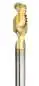 Preview: HSS-E Maschinenegewindebohrer, Gewindebohrer für Alu, Z=2 mit ZrN-Beschichtung, Gefrabo-Gewindeschneider
