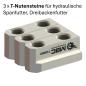 Preview: Hydraulisches Spannfutter mit eingesetzten MBC T?Nutensteinen