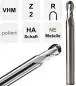 Preview: 6R3 x 13 x 50 - d2=6 mm ✓ VHM Radius-Fräser, Z=2, Vollradiusfräser für NE-Metalle