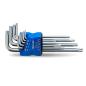 Preview: Torx Schlüsselsatz 9-teilig lang CrV Stahl META-PRO T10 - T50