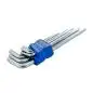 Preview: Torx Winkelschlüssel lang Set T10T50 mit Loch CrV Stahl