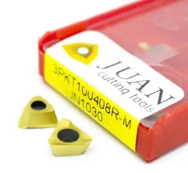 10 x 3PKT100408R-M Wendeplatten, Fräswendeplatten TT für Stahl- und Edelstahlbearbeitung Taegutec