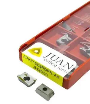 APKT1003 Wendeschneidplatte für Aluminium, ISO-Fräswendeplatten APKT 1003 Wendeplatte 10 Stück