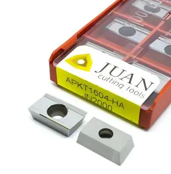 10 x APKT1604 Wendeplatten, Fräswendeplatten für Aluminiumbearbeitung