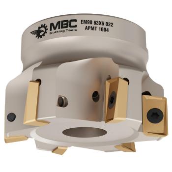 63 mm - Z=6 ✓ Eckfräser Messerkopf 90° für APMT1604 Wendeplatten mit Innenkühlung