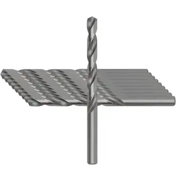 10 x HSS-G Spiralbohrer von GEFRABO, präzisionsgeschliffene Metallbohrer für Stahl und Metall