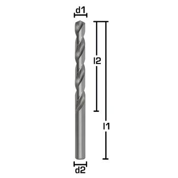 HSS-G Spiralbohrer, Metallbohrer, Stahlbohrer 135° geschliffen GEFRABO Bohrwerkzeuge