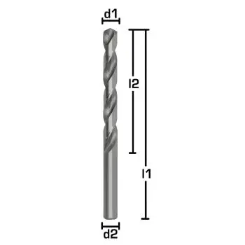 9,4 x 81 x 125 - d2=9,4 mm ✓ HSS-G Spiralbohrer, Metallbohrer, Stahlbohrer 135° geschliffen