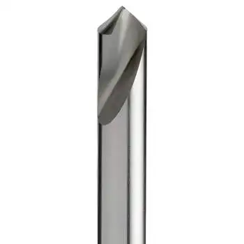 HSSE-NC-Anbohrer 90° von GEFRABO, blanke Ausführung, erhältlich in Durchmessern von 3 bis 20 mm für präzise Zentrier- und Anbohrarbeiten.