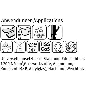 Gefrabo Bohrer Set 25 teilig in Rose Kassette Metallbohrer Sortiment HSS-Co