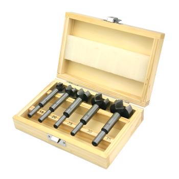 Forstnerbohrer Satz im Holzkasten: Präziser Holzbohrer für saubere Bohrungen