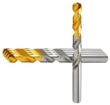 5,4 x 57 x 93, d2=5,4 mm ✓ 10 x HSSE-Spiralbohrer 135° mit TIN Beschichtung, DIN338, Edelstahlbohrer, Universalbohrer, LG Tieflochspirale (VPE 10 Stück)