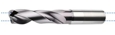 5,1 x 20 x 66, d2=6 mm ✓ VHM-Spiralbohrer mit IK, 3xD Hochleistungsbohrer beschichtet, Kühlkanalbohrer Universalbohrer 140°