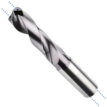5,1 x 20 x 66, d2=6 mm ✓ VHM-Spiralbohrer mit IK, 3xD Hochleistungsbohrer beschichtet, Kühlkanalbohrer Universalbohrer 140°