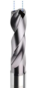 5,1 x 20 x 66, d2=6 mm ✓ VHM Spiralbohrer mit IK und Beschichtung, 3xd, Kühlkanalbohrer, Hochleistungsbohrer 140°, Universalbohrer