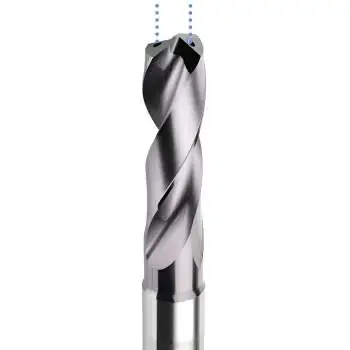 Universal VHM-Bohrer 10,4 mm Bohrdurchmesser 3xD mit Innenkühlung mit - beschichteter Kühlkanalbohrer