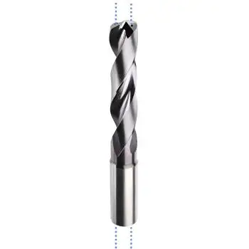 8.9 x 49 x 103, d2=10 mm ✓ VHM-Spiralbohrer mit IK, 5xD Hochleistungsbohrer beschichtet, Kühlkanalbohrer Universalbohrer 140°