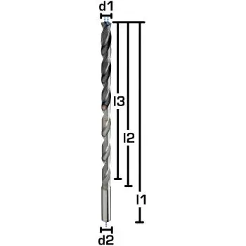 5,5 x 83 x 145, d2=6 mm ✓ VHM-Spiralbohrer mit IK, 15xD Hochleistungsbohrer Spezalbeschichtet, Tieflochbohrer, Kühlkanalbohrer mit 4 Führungsfasen, Universalbohrer 140°