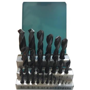 Bohrer HSS-R 19 teiliger SET DIN 338 ✓ Spiralbohrer Satz, Metallbohrer 118°