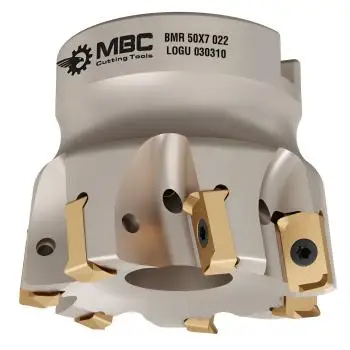 40 mm - Z=6 ✓ Eckfräser, Messerkopf, Hochvorschubfräser (High Feed) für LOGU0303 KYCR mit IK