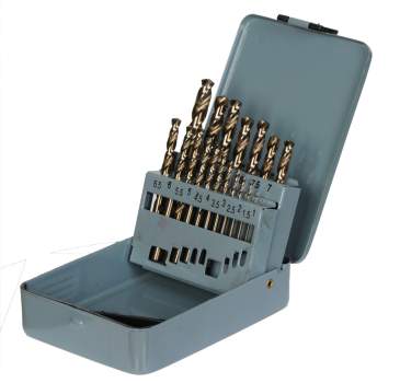 Bohrer HSS-E 25 teiliger SET DIN 338 ✓ Spiralbohrer Satz, Metallbohrer, Edelstahlbohrer mit Cobaltlegierung 135°