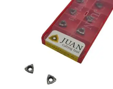 10 x WCMX040208 Wendeplatten für Aluminium