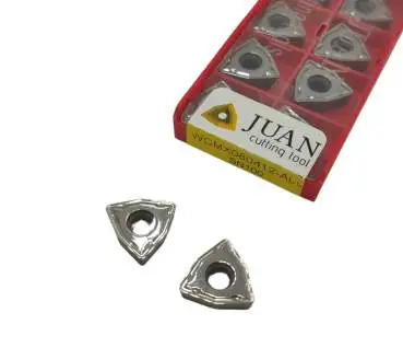 10 x WCMX080412 Wendeplatten für Aluminium