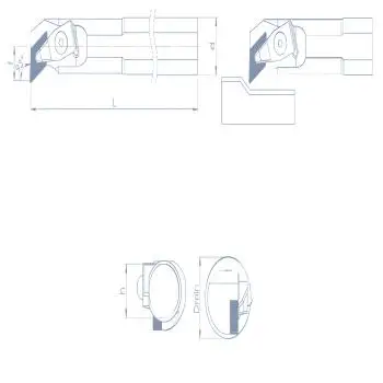S25S - DDUNL - 15 - Bohrstange 93°, Links für DNM-Platten